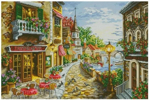 Small Town Restaurant Sewing kit Needlework 18CT 16CT 14CT Canvas Unprinted Handmade Embroidery Cross Stitch Kits DIY Home Decor
Small Town Restaurant Sewing kit Needlework 18CT 16CT 14CT Canvas Unprinted Handmade Embroidery Cross Stitch Kits DIY Home Decor