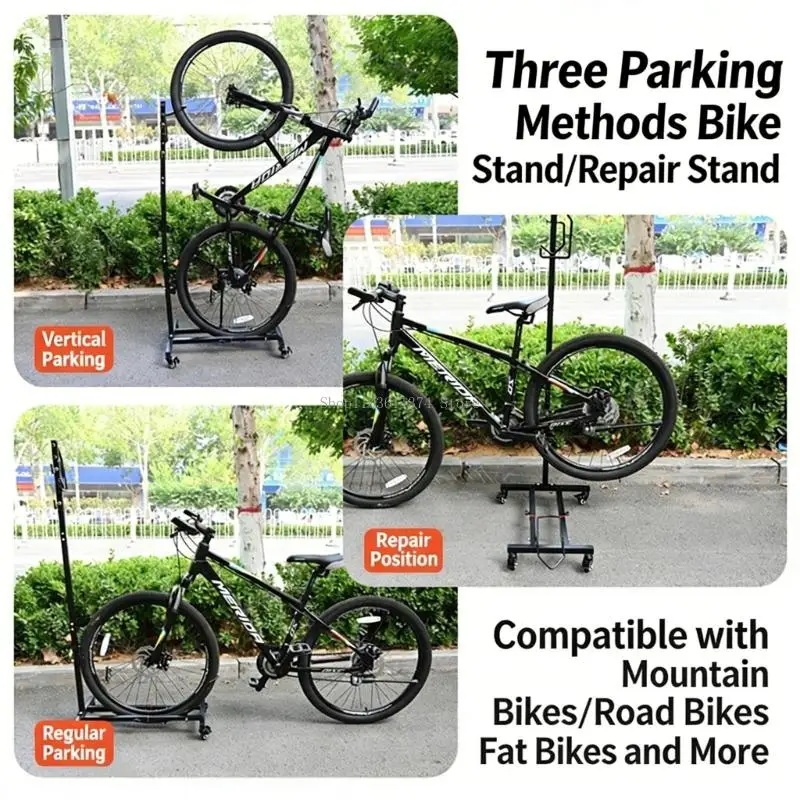 Foldable Bikes Repair Stand Adjustable Offering Rotating Casters or Feet Option for Great Mobility and Stability Needs
Foldable Bikes Repair Stand Adjustable Offering Rotating Casters or Feet Option for Great Mobility and Stability Needs