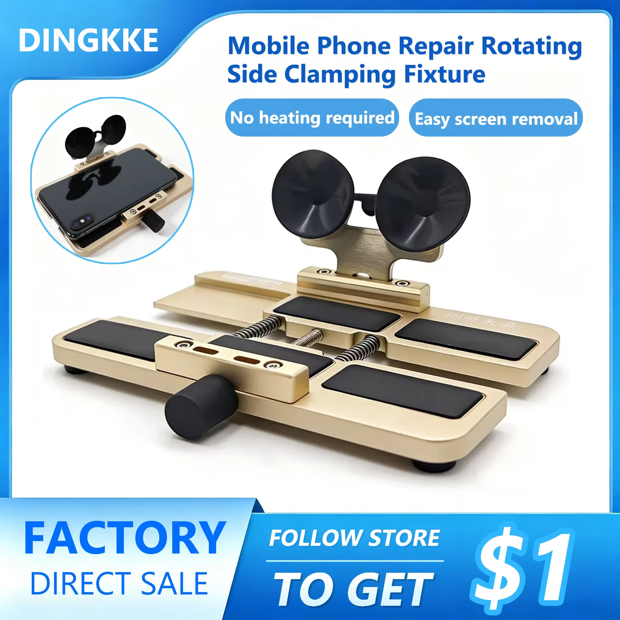 Special Fixtures for Phone Repair Screen Side Hanging Multiple Directions Fixture
Special Fixtures for Phone Repair Screen Side Hanging Multiple Directions Fixture