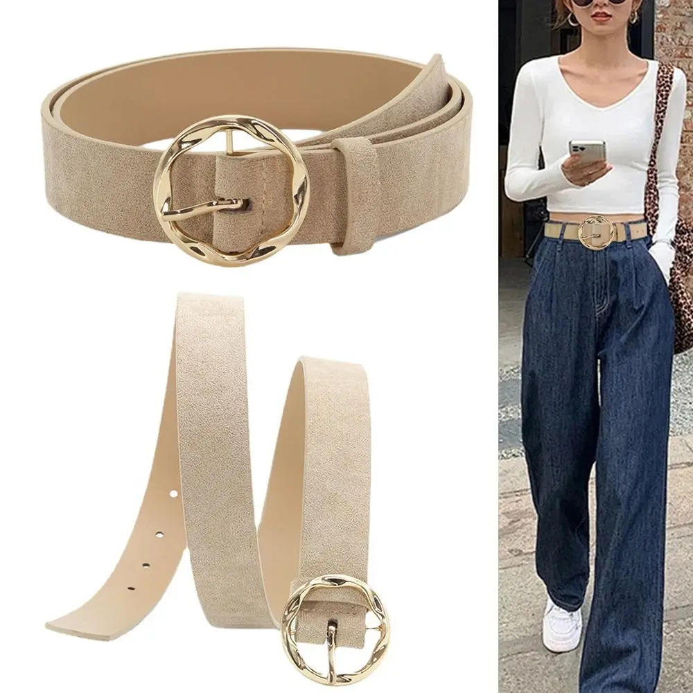 Fashion Luxury Design Suede Wide Belt Trendy Casual Pin Buckle Waistband Versatile PU Leather Business Waist Strap Men Women
Fashion Luxury Design Suede Wide Belt Trendy Casual Pin Buckle Waistband Versatile PU Leather Business Waist Strap Men Women