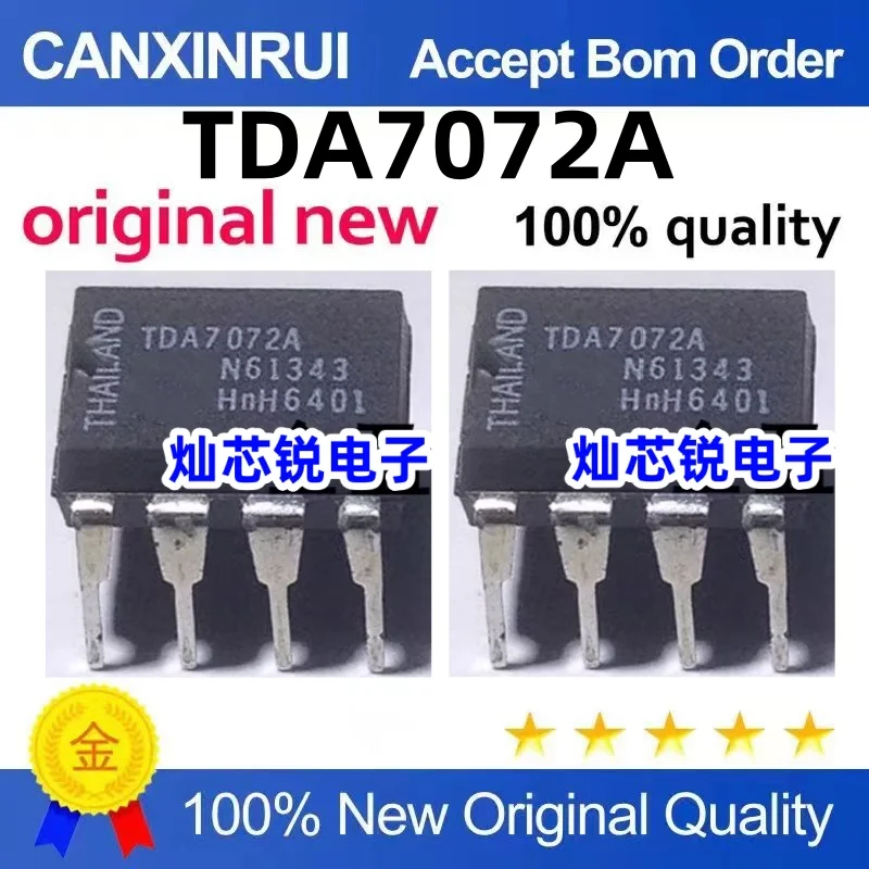 (10 pieces)TDA7072A DA7072A SOP-8 IC Chip
(10 pieces)TDA7072A DA7072A SOP-8 IC Chip