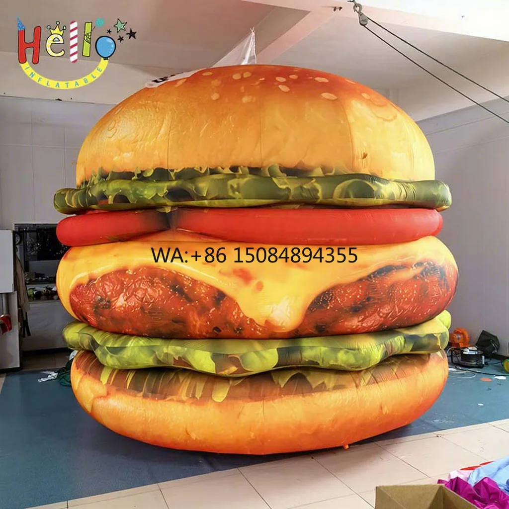 Fast Food Advertising Promotion Food Model Giant Inflatable Hamburger and French Fries
Fast Food Advertising Promotion Food Model Giant Inflatable Hamburger and French Fries