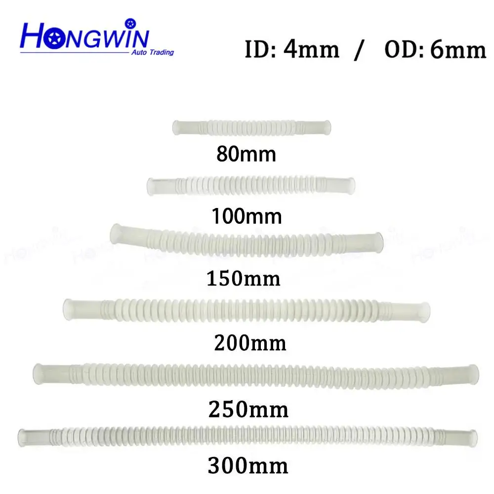 5PCS ID OD: 4*6 80 100 150 200 250 300 White Color Nylon Tube Fule Line Bellows Corrugated Pipe For Fuel Pump Plastic Universal
5PCS ID OD: 4*6 80 100 150 200 250 300 White Color Nylon Tube Fule Line Bellows Corrugated Pipe For Fuel Pump Plastic Universal