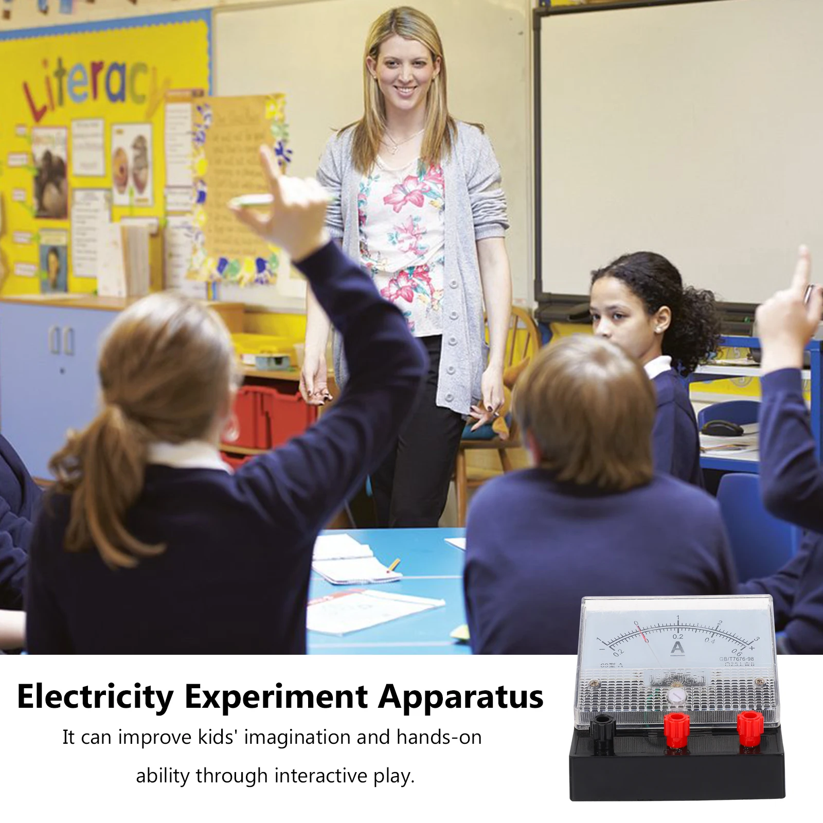 Dual-range DC Meter Physics Current Ammeter School Labs Electricity Experiment Ampere Gauge Tester Toddler
Dual-range DC Meter Physics Current Ammeter School Labs Electricity Experiment Ampere Gauge Tester Toddler