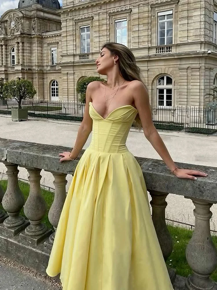 SoDigne A-Line Prom Gowns Deep V-Neck Sleeveless Pleat Prom Dresses Ankle Length Gathering Party Dresses 2025 Customized
SoDigne A-Line Prom Gowns Deep V-Neck Sleeveless Pleat Prom Dresses Ankle Length Gathering Party Dresses 2025 Customized