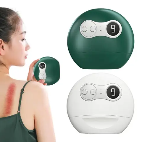 Intelligent electric scraping massager, hot compress facial vibration beauty device, skin lifting and wrinkle removal tool