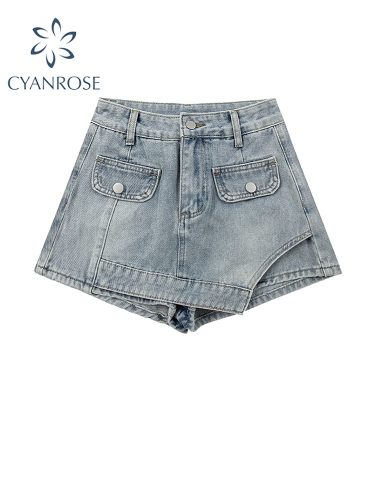 Women's Blue Denim Shorts Skirt High Waist Wide Shorts Harajuku Streetwear Korean Style Y2k Casual Jeans Short Pants 2023 Summer
Women's Blue Denim Shorts Skirt High Waist Wide Shorts Harajuku Streetwear Korean Style Y2k Casual Jeans Short Pants 2023 Summer