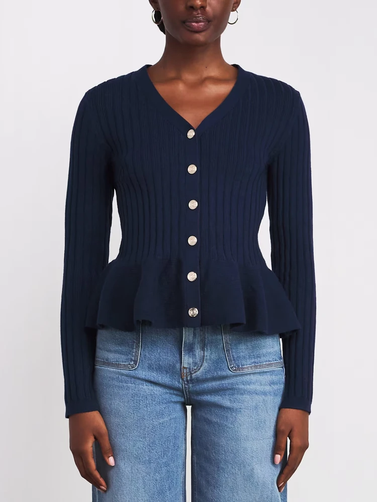 Slim Fit V-Ne Knitwear Women's High Elastici Lace Hem French Sle Long Sve Button Closure Stripe Pattern Girl's Knit Top
Slim Fit V-Ne Knitwear Women's High Elastici Lace Hem French Sle Long Sve Button Closure Stripe Pattern Girl's Knit Top