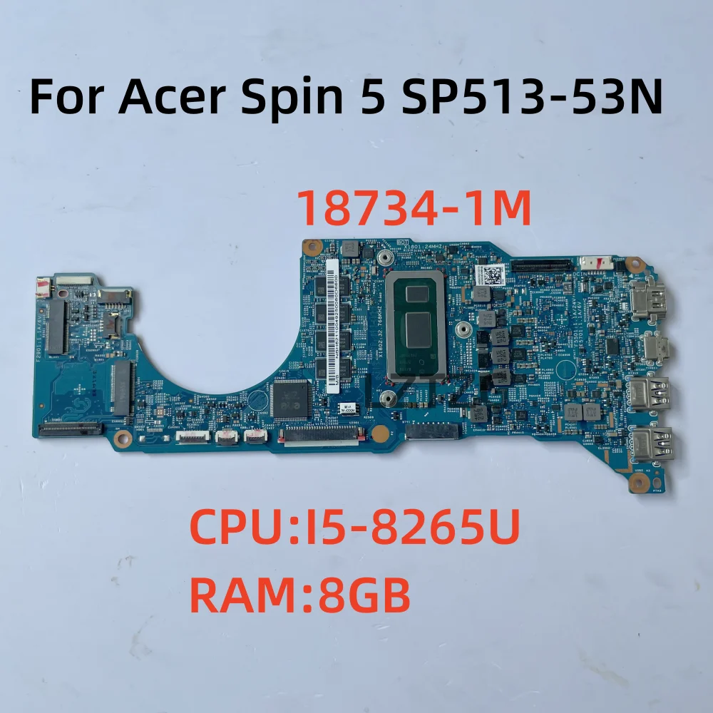 Материнская плата для ноутбука Acer Spin 5, 18734-1 м, процессор I5-8265U RAM 8G NBH6211004 100%, тест ок
Материнская плата для ноутбука Acer Spin 5, 18734-1 м, процессор I5-8265U RAM 8G NBH6211004 100%, тест ок