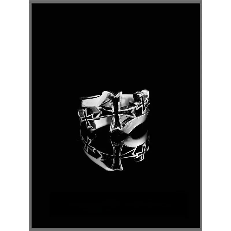 Dark Cross Hollow Titanium Steel Retro Ring Men and Women Tail Ring Couple Goth Punk Accessories Niche Design
Dark Cross Hollow Titanium Steel Retro Ring Men and Women Tail Ring Couple Goth Punk Accessories Niche Design
