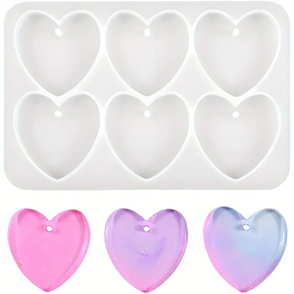 1pc reusable heart silicone mold, suitable for soap, pottery, diy resin crafts, heart-shaped crafts | Key pendant
1pc reusable heart silicone mold, suitable for soap, pottery, diy resin crafts, heart-shaped crafts | Key pendant