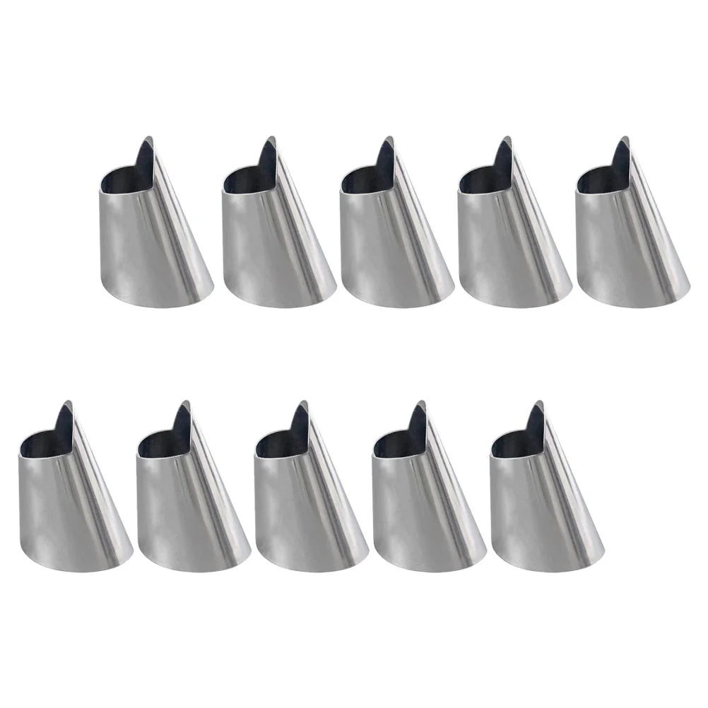 10 Pcs Slicer Cutting Guard for Finger Stainless Hand Chopping Dicing Protector Fingers Kitchen Supply Shield
10 Pcs Slicer Cutting Guard for Finger Stainless Hand Chopping Dicing Protector Fingers Kitchen Supply Shield