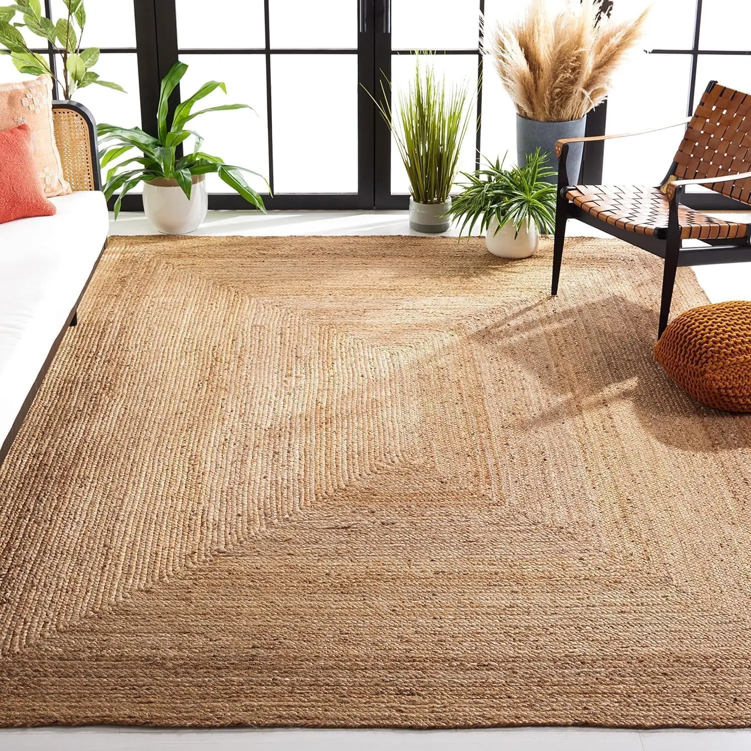 Jute Braided Area Rug, 8x10 Feet (96x120 Inches) - Rustic Vintage Braided Reversible Rectangular Rug, Shag Rugs for Bedroom,
Jute Braided Area Rug, 8x10 Feet (96x120 Inches) - Rustic Vintage Braided Reversible Rectangular Rug, Shag Rugs for Bedroom,