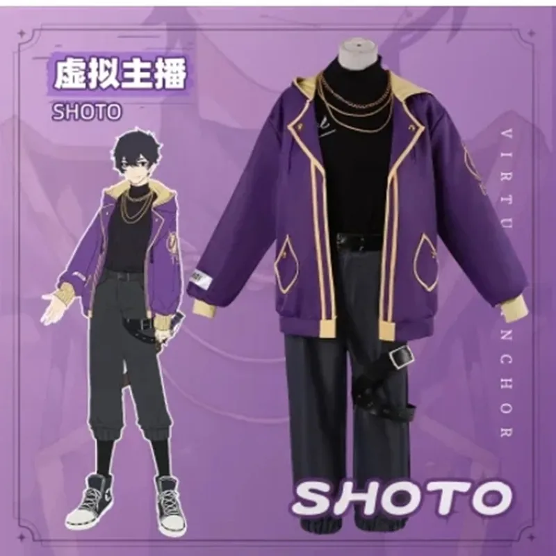 Костюм для косплея VTuber Luxiem Shoto Dog Shxtou, модный костюм из искусственной кожи с париком, куртка для Хэллоуина, Карнавальная униформа для мужчин и женщин
Костюм для косплея VTuber Luxiem Shoto Dog Shxtou, модный костюм из искусственной кожи с париком, куртка для Хэллоуина, Карнавальная униформа для мужчин и женщин