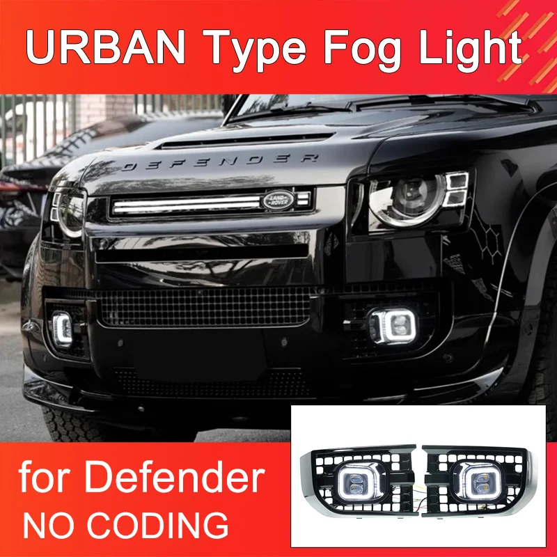URBAN Type Fog Light for Land Rover Defender 90 110 130 2020-2026 Fog Light Daytime Running Light Exterior Accessories
URBAN Type Fog Light for Land Rover Defender 90 110 130 2020-2026 Fog Light Daytime Running Light Exterior Accessories