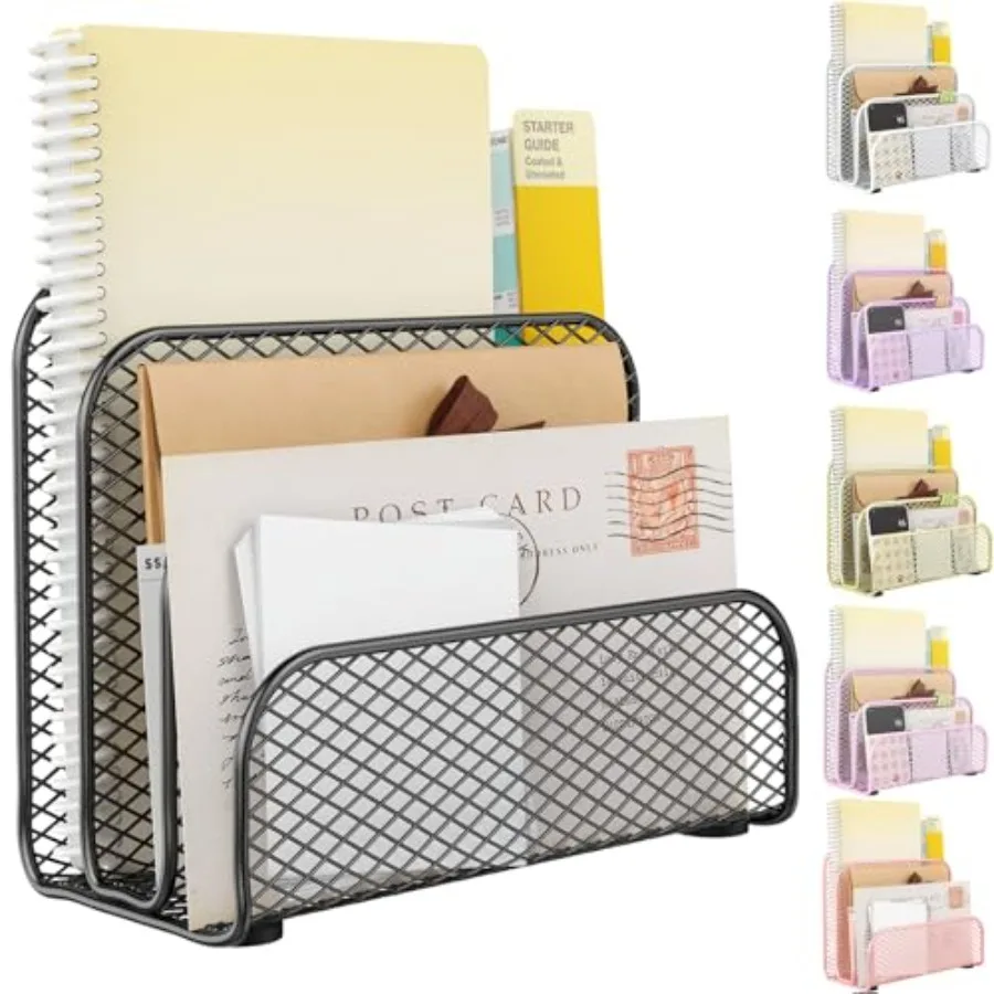 Mail Organizer Countertop, Book Shelf, Metal File Holder with 3-Slot, Book Shelf, Bill Organizer for Office Receipts and Letter
Mail Organizer Countertop, Book Shelf, Metal File Holder with 3-Slot, Book Shelf, Bill Organizer for Office Receipts and Letter