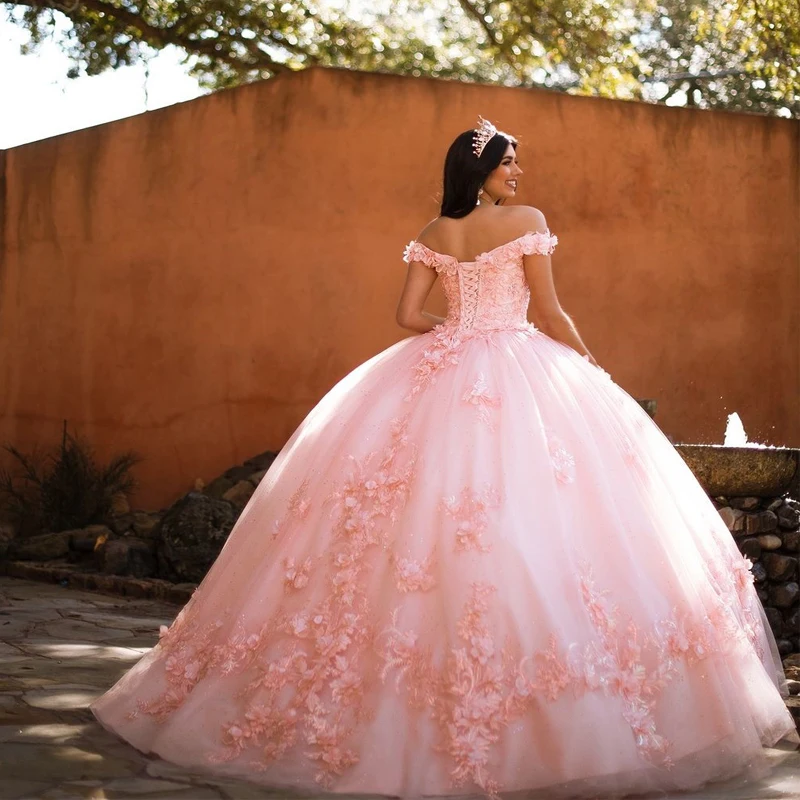 Pink Princess Quinceanera Dresses Corset Ball Gown Beaded 3D Flowers Formal Sweetheart Prom Graduation Gowns Lace Up Sweet 15 16
Pink Princess Quinceanera Dresses Corset Ball Gown Beaded 3D Flowers Formal Sweetheart Prom Graduation Gowns Lace Up Sweet 15 16