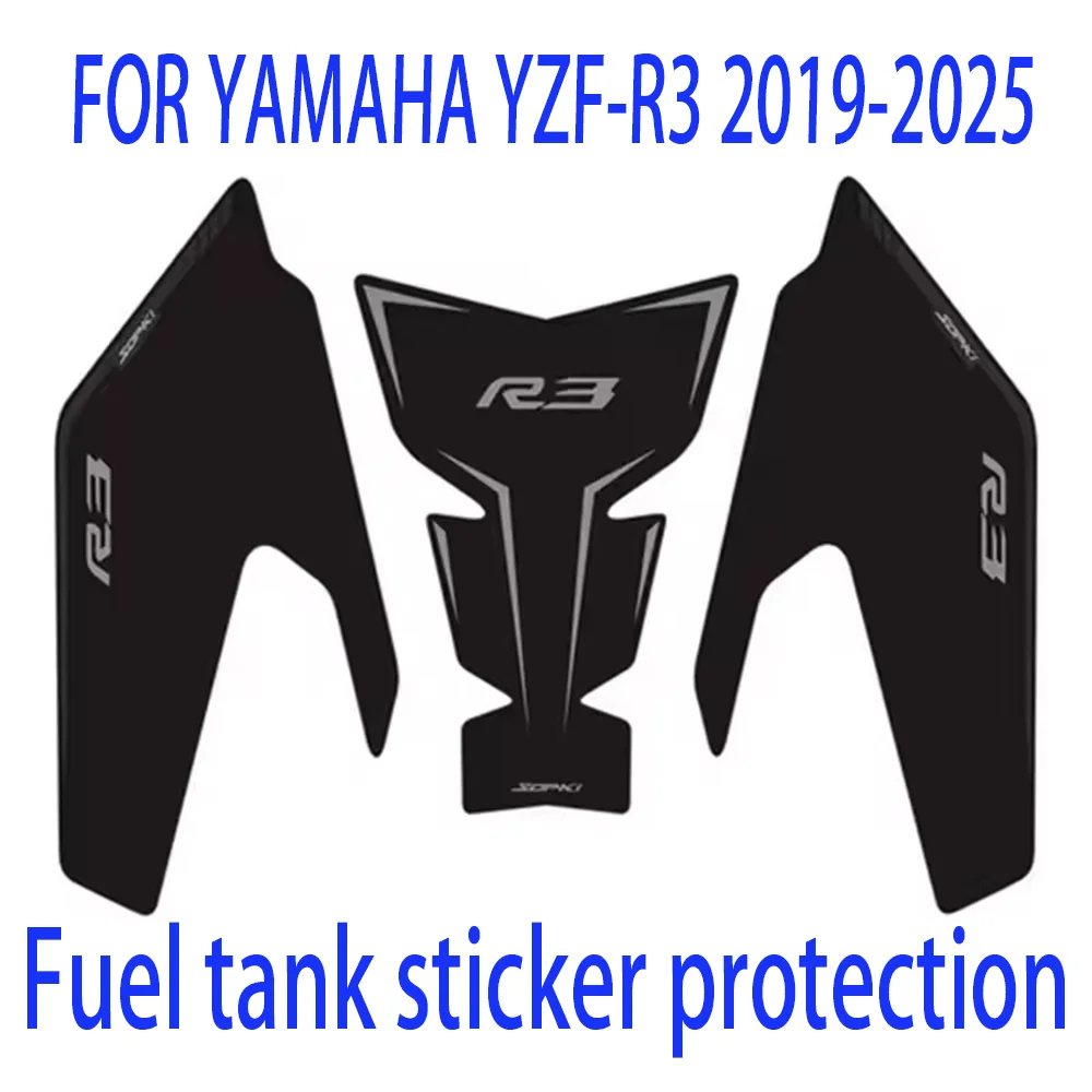 New Motorcycle Side Fuel Tank Pad Protector 3D Sticker Decal Knee Grip Tank Traction Pads For YAMAHA YZF-R3 yzf-r3 2019-2025
New Motorcycle Side Fuel Tank Pad Protector 3D Sticker Decal Knee Grip Tank Traction Pads For YAMAHA YZF-R3 yzf-r3 2019-2025