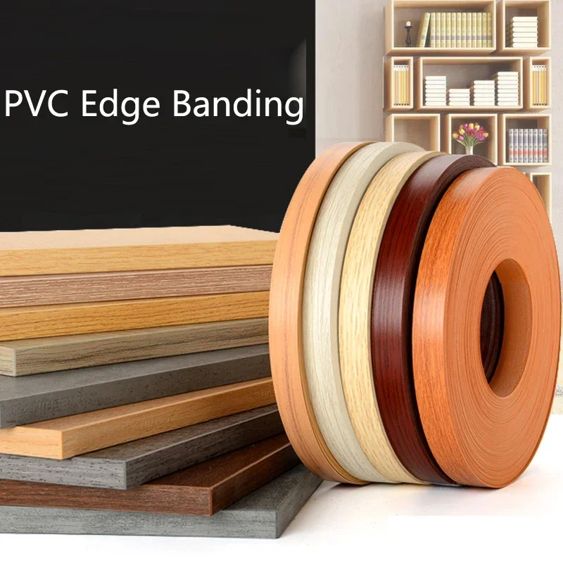 10m PVC Material Wood Board Processing Edge Banding Self-Adhesive Edge Band Wood Grain Board Veneers For Furniture Improvement
10m PVC Material Wood Board Processing Edge Banding Self-Adhesive Edge Band Wood Grain Board Veneers For Furniture Improvement