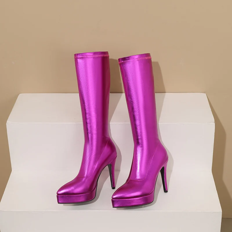 2025 Fashion Women's 11CM Pinky Heel Waterproof Table Plastic Leg Knee Modification Leg Type High Heel Boots
2025 Fashion Women's 11CM Pinky Heel Waterproof Table Plastic Leg Knee Modification Leg Type High Heel Boots