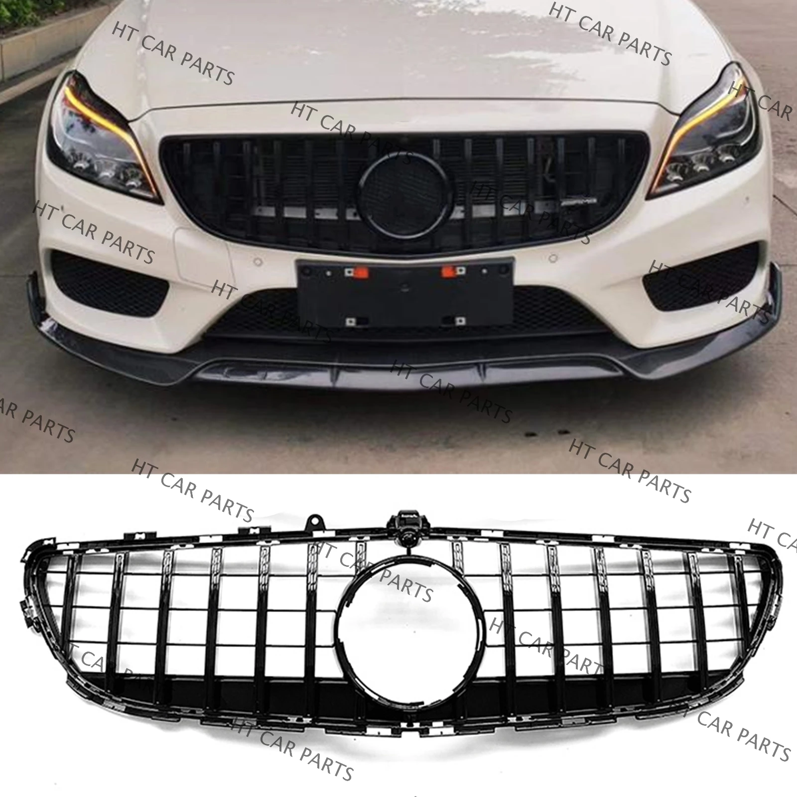 1 Piece of Black Front Bumper Grille GT Style ( With camera hole ) For Mercedes Benz W218 CLS Class 2015-2018
1 Piece of Black Front Bumper Grille GT Style ( With camera hole ) For Mercedes Benz W218 CLS Class 2015-2018