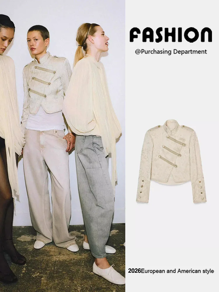 Spring New Arrival Women's Casual Versatile Comfortable Long Sleeve High Collar Embroidered Short Jacket 2026 Seasonal Fashion
Spring New Arrival Women's Casual Versatile Comfortable Long Sleeve High Collar Embroidered Short Jacket 2026 Seasonal Fashion
