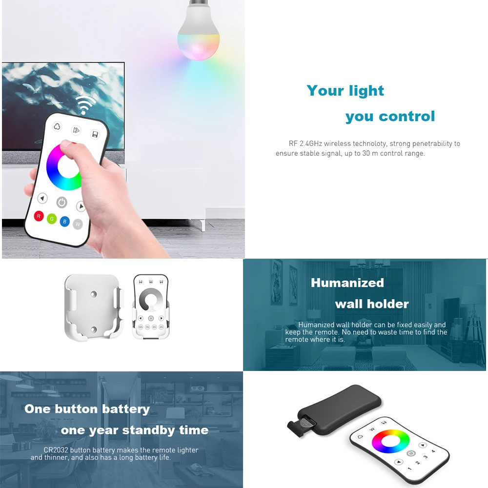 Skydance 2.4G RGBCCT LED strip Controller 12V-24V 5CH Touch color wheel Remote Step-less dimming 5 channel light dimmer switch
Skydance 2.4G RGBCCT LED strip Controller 12V-24V 5CH Touch color wheel Remote Step-less dimming 5 channel light dimmer switch