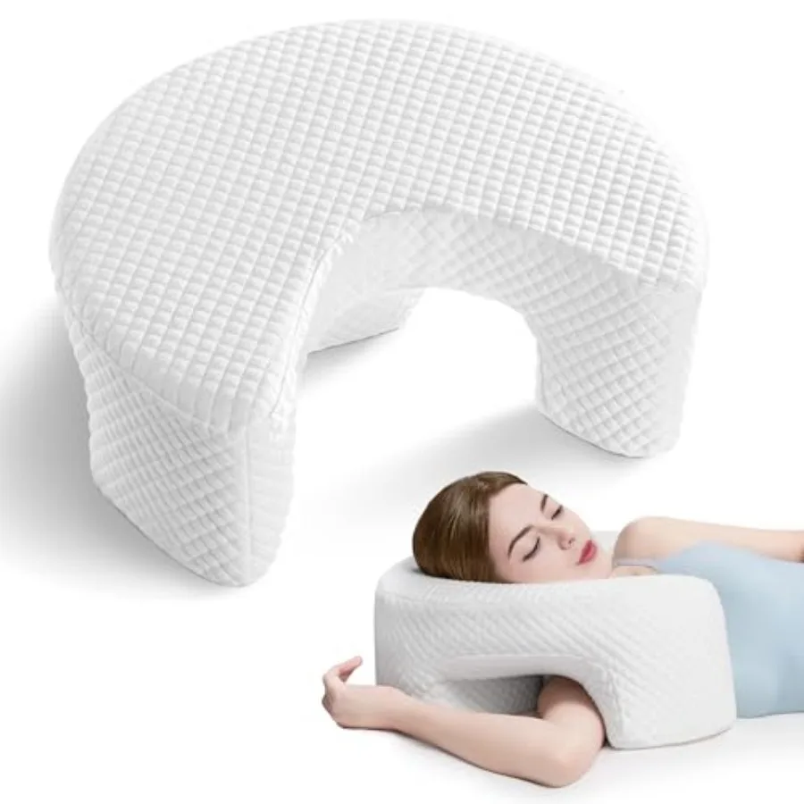 Side Sleeping Pillow with Arm Holes - Breathable Memory Foam Pillow for Shoulder and Rotator Cuff Pressure Relief - Ideal for S
Side Sleeping Pillow with Arm Holes - Breathable Memory Foam Pillow for Shoulder and Rotator Cuff Pressure Relief - Ideal for S
