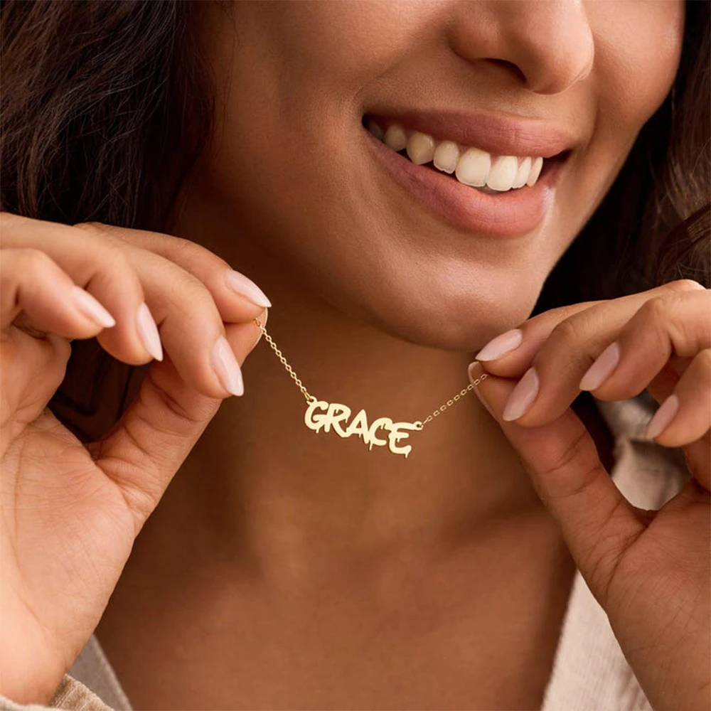 Custom Name Necklaces For Women Men Stainless Steel Customized Necklace Pendant Personalized Neck Chain Jewelry Gift
Custom Name Necklaces For Women Men Stainless Steel Customized Necklace Pendant Personalized Neck Chain Jewelry Gift
