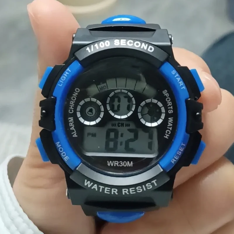 Детские цифровые часы, водонепроницаемые, со светодиодной подсветкой, спортивные, с силиконовым ремешком, многофункциональные, светящиеся, с будильником, для мальчиков и девочек
Детские цифровые часы, водонепроницаемые, со светодиодной подсветкой, спортивные, с силиконовым ремешком, многофункциональные, светящиеся, с будильником, для мальчиков и девочек