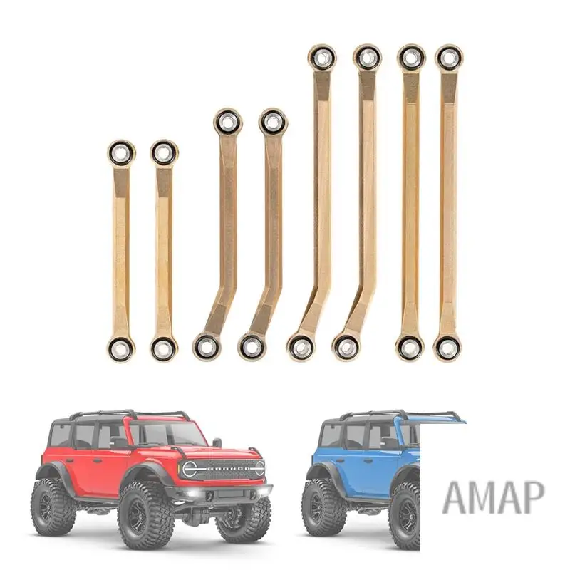 MP-8Pcs Brass High Clearance Suspension Link Rod Set 9749 For Traxxas TRX4M 1/18 RC Crawler Car Upgrade Parts
MP-8Pcs Brass High Clearance Suspension Link Rod Set 9749 For Traxxas TRX4M 1/18 RC Crawler Car Upgrade Parts