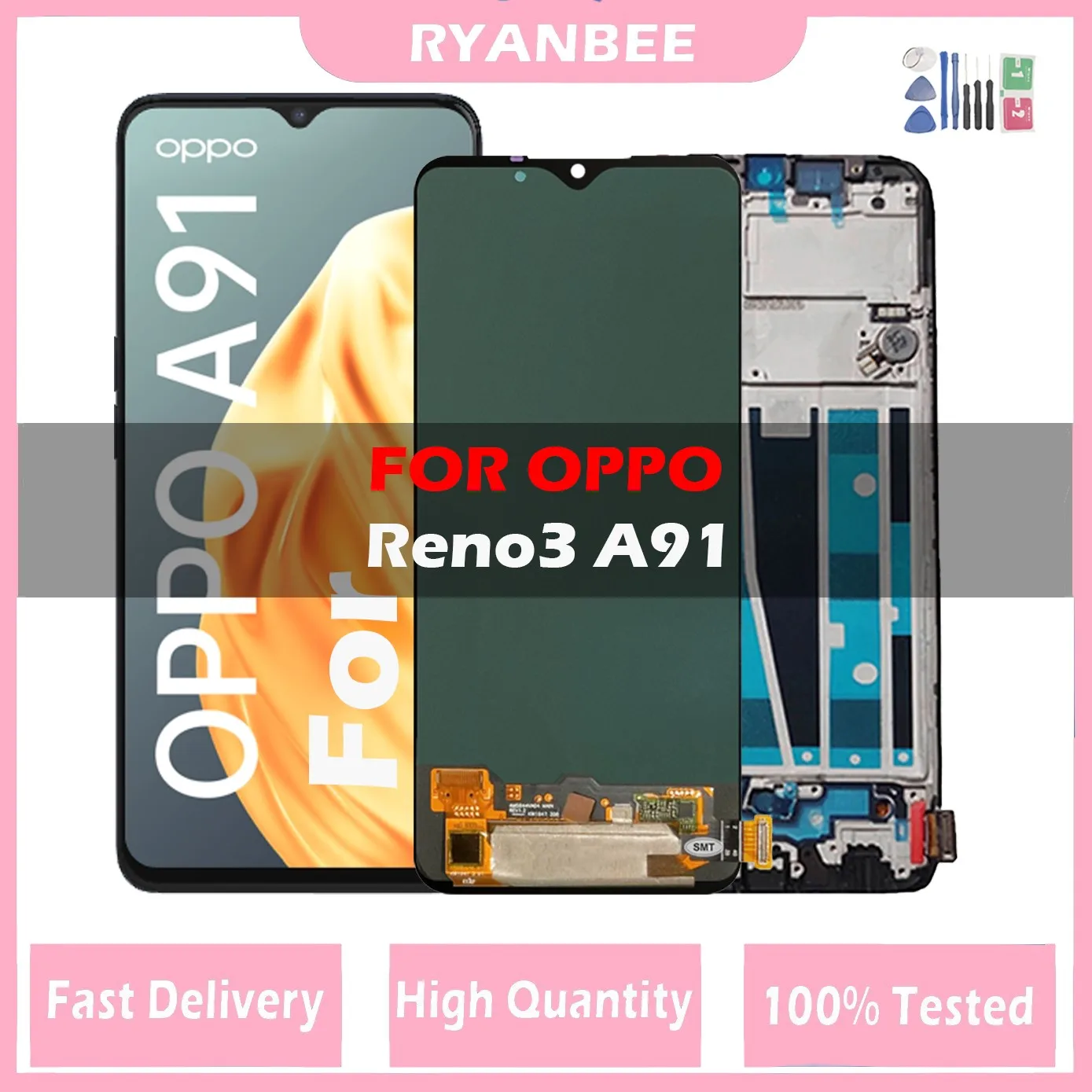 Super AMOLED ЖК-дисплей 6,4 дюйма для Oppo A91 LCD PCPM00 CPH2001 CPH2021 дисплей для Oppo Reno 3 LCD
Super AMOLED ЖК-дисплей 6,4 дюйма для Oppo A91 LCD PCPM00 CPH2001 CPH2021 дисплей для Oppo Reno 3 LCD