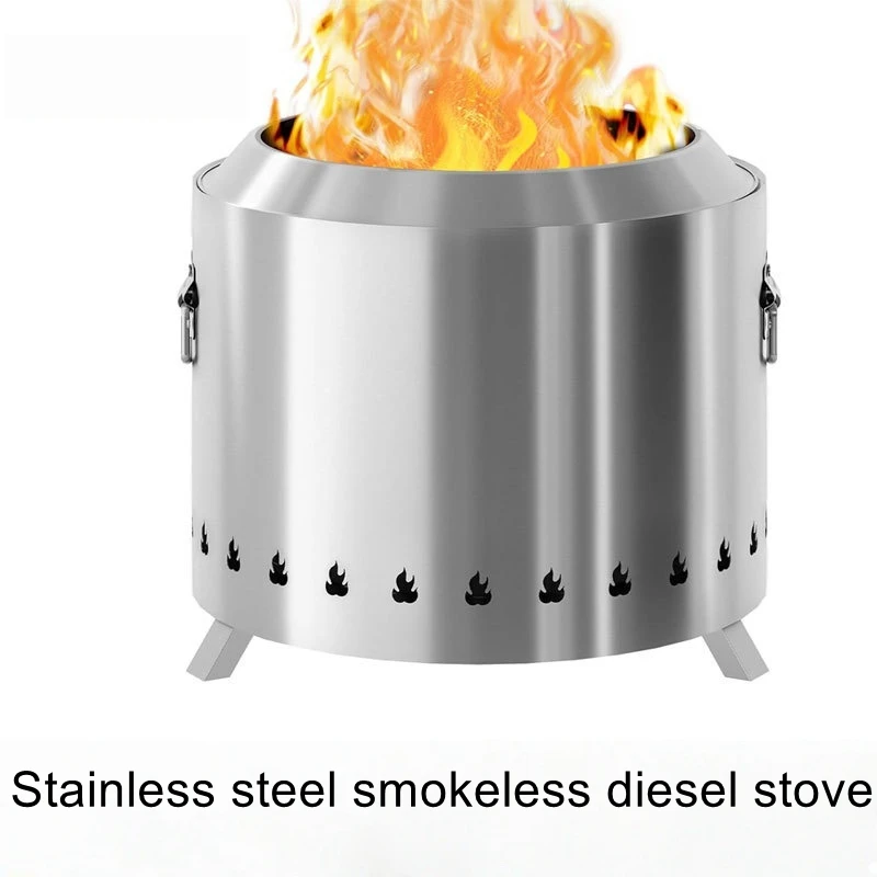 Outdoor Large Stainless Steel Smokeless Firewood Stove for Camping, Garden, and Outdoor Charcoal Bonfire Stove
Outdoor Large Stainless Steel Smokeless Firewood Stove for Camping, Garden, and Outdoor Charcoal Bonfire Stove