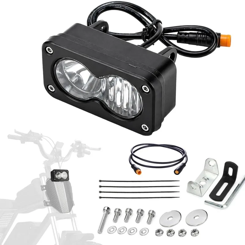 Compatible Ridstar Q20 Electric Bike Headlight 6500K 20W Ultra Bright Permeable LED Light 3 Pins
Compatible Ridstar Q20 Electric Bike Headlight 6500K 20W Ultra Bright Permeable LED Light 3 Pins