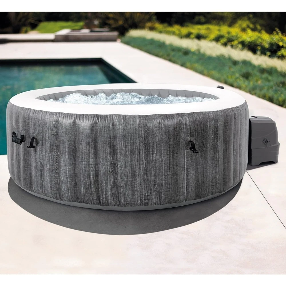 PureSpa Plus Person Portable Inflatable Round Hot Tub Spa Outdoor Blow-Up Hot Tub with Pump, Filter, Cover
PureSpa Plus Person Portable Inflatable Round Hot Tub Spa Outdoor Blow-Up Hot Tub with Pump, Filter, Cover