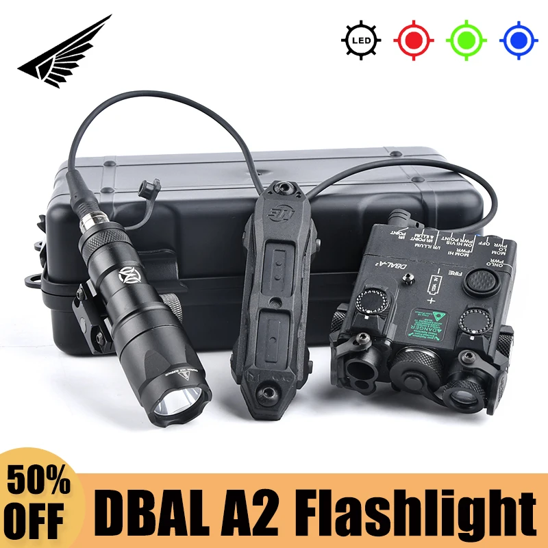WADSN Tactical DBAL A2 Red Dot Green Blue Pointer Laser Indicator M300 M600 White Light Flashlight With Dual Pressure Switch
WADSN Tactical DBAL A2 Red Dot Green Blue Pointer Laser Indicator M300 M600 White Light Flashlight With Dual Pressure Switch