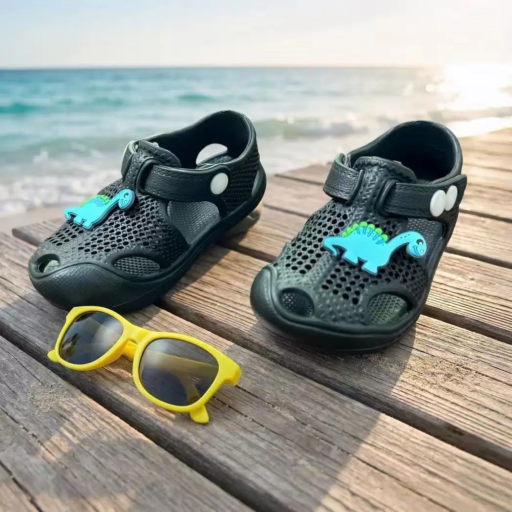 Toddler Boys Dinosaur Closed Toe Sandals Breathable Mesh Anti-Collision Toe Adjustable Strap Summer Water Beach Shoes
Toddler Boys Dinosaur Closed Toe Sandals Breathable Mesh Anti-Collision Toe Adjustable Strap Summer Water Beach Shoes