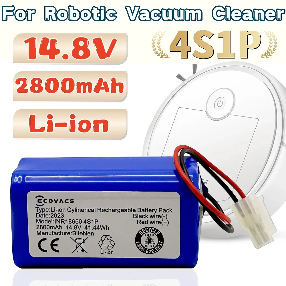 100% New 4S1P 14.8V 2800mAh Lithium ion Rechargeable Battery Pack Suitable for Sweeping Robotic Vacuum Cleaner Battery
100% New 4S1P 14.8V 2800mAh Lithium ion Rechargeable Battery Pack Suitable for Sweeping Robotic Vacuum Cleaner Battery