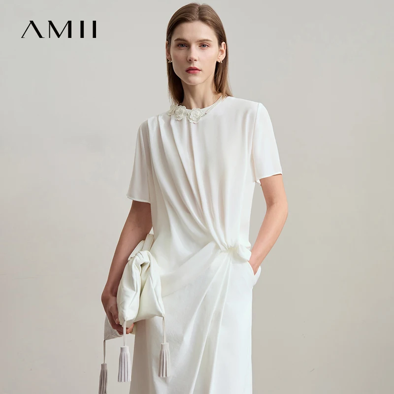 Amii Minimalist Premium Chiffon Shirt Women 2025 Summer Round neck Office Lady flower Chain Ruffles Solid color Blouse 12542251
Amii Minimalist Premium Chiffon Shirt Women 2025 Summer Round neck Office Lady flower Chain Ruffles Solid color Blouse 12542251