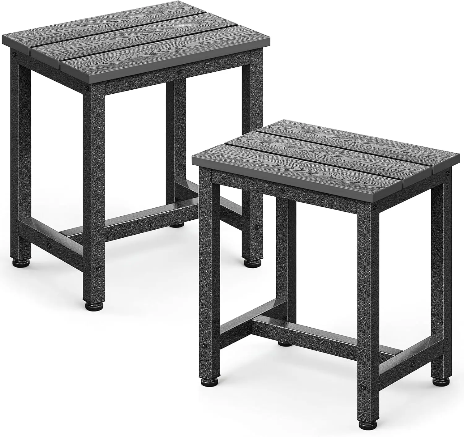 Outdoor Side Tables Set of 2, Adirondack Patio End Table with Weather-Resistant Waterproof Top for Hot Tub Garden, Balcony, Poolside, Grey
Outdoor Side Tables Set of 2, Adirondack Patio End Table with Weather-Resistant Waterproof Top for Hot Tub Garden, Balcony, Poolside, Grey