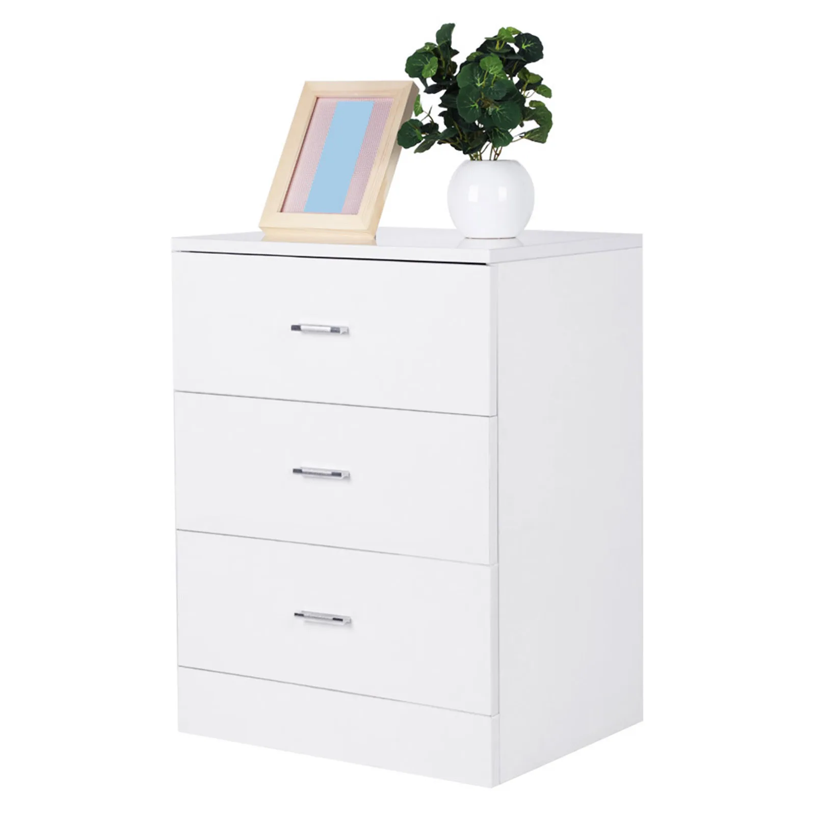 Modern Design 3-drawer Nightstand Glossy White Nightstand End Table Side Table MDF board high gloss lacquer finish
Modern Design 3-drawer Nightstand Glossy White Nightstand End Table Side Table MDF board high gloss lacquer finish
