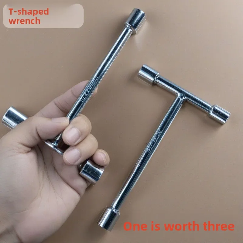Mini three head Tshaped socket wrench,high carbon steel household manual tool,designed for disassembling screws in narrow spaces
Mini three head Tshaped socket wrench,high carbon steel household manual tool,designed for disassembling screws in narrow spaces