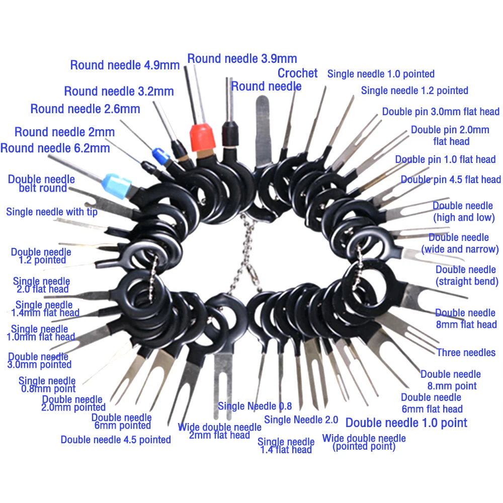 11/38pcs Автомобильный терминал Removal Tool Провод Штекер Разъем Экстрактор Съемник Выпуск Контактный экстрактор Комплект для ремонта CarPlug Инструмент для ремонта
11/38pcs Автомобильный терминал Removal Tool Провод Штекер Разъем Экстрактор Съемник Выпуск Контактный экстрактор Комплект для ремонта CarPlug Инструмент для ремонта