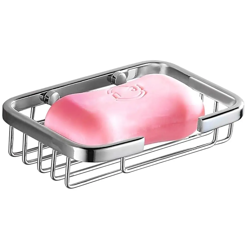 Wall Mounted Soap Dish for Shower Solid Brass Chrome Finished Soap Basket Bathroom & Kitchen, Self Draining Bar Soap Holder,
Wall Mounted Soap Dish for Shower Solid Brass Chrome Finished Soap Basket Bathroom & Kitchen, Self Draining Bar Soap Holder,