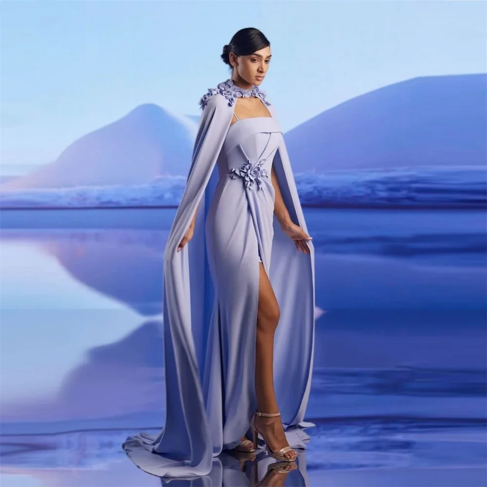 Customized Formal Dress Prom Dearin High Collar Mermaid Floor Length Skirts Knot Ruffle Applique Bespoke Occasion Dresses Saudi
Customized Formal Dress Prom Dearin High Collar Mermaid Floor Length Skirts Knot Ruffle Applique Bespoke Occasion Dresses Saudi