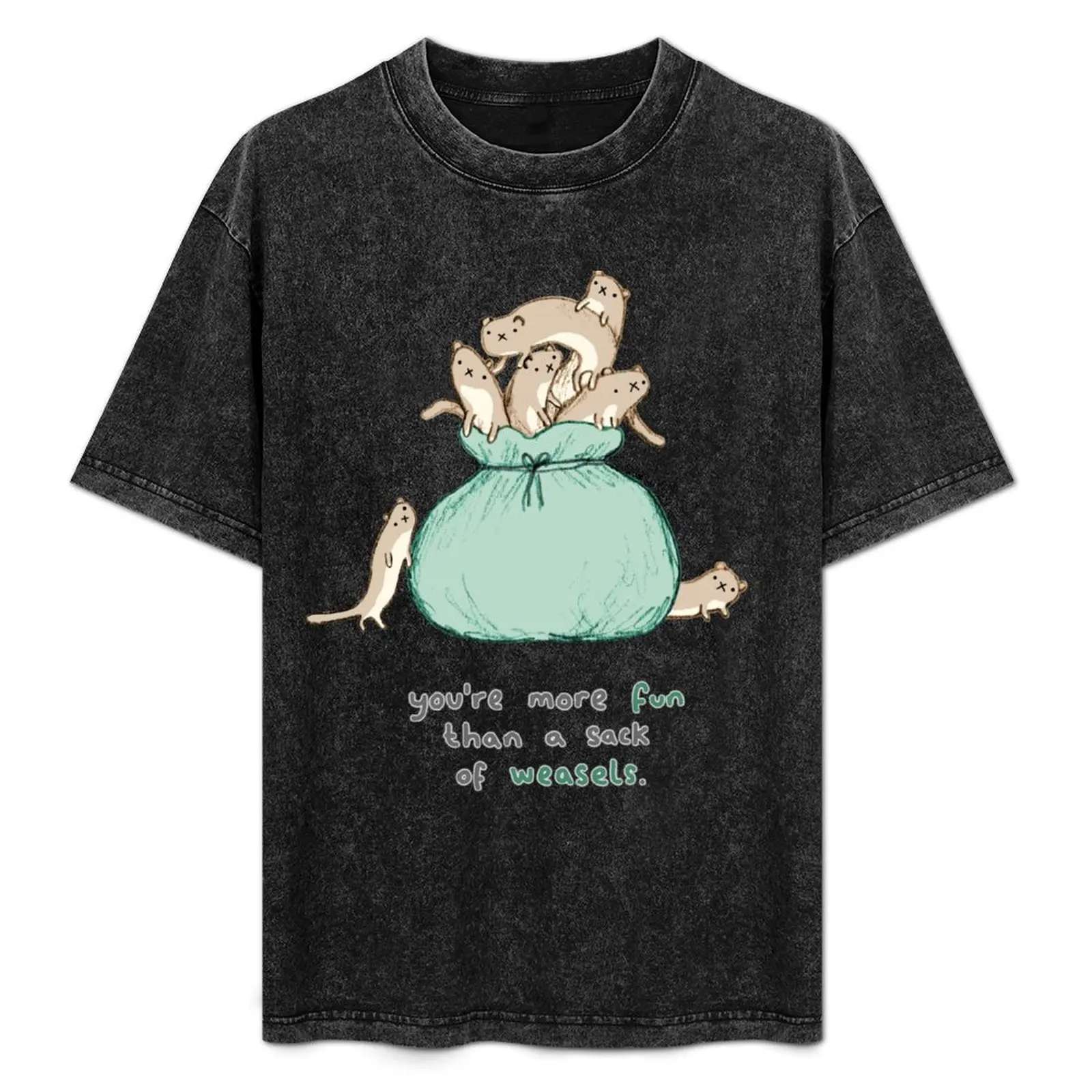 Sack of Weasels T-Shirt Casual Daily Wear Short Sleeve Top
Sack of Weasels T-Shirt Casual Daily Wear Short Sleeve Top