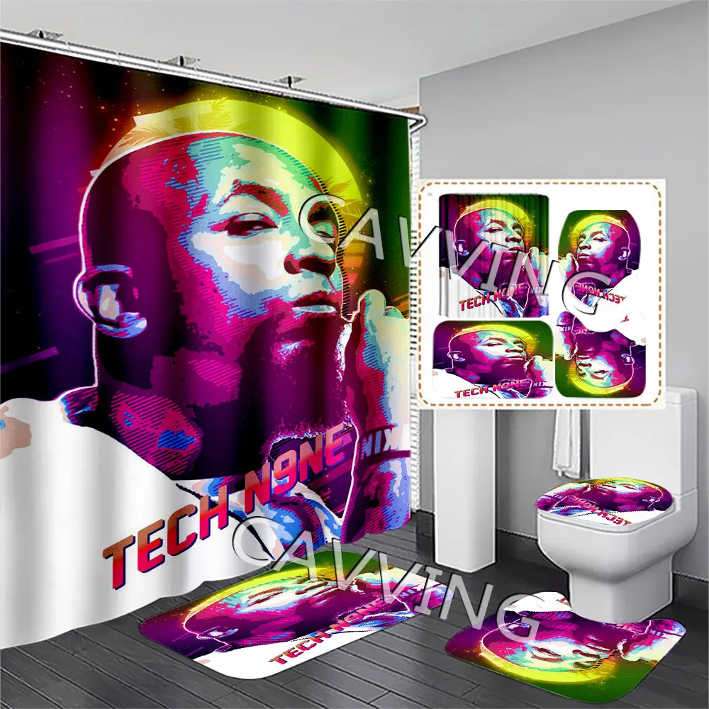 Шторы для душа Rapper Tech N9ne с 3D принтом, водонепроницаемые занавески для ванной, Противоскользящий коврик для ванной, набор ковриков для туалета, F04
Шторы для душа Rapper Tech N9ne с 3D принтом, водонепроницаемые занавески для ванной, Противоскользящий коврик для ванной, набор ковриков для туалета, F04