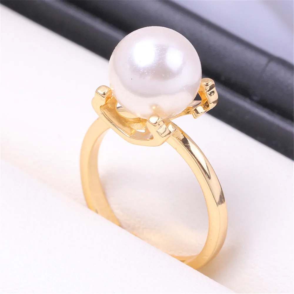 DIY Pearl Accessories with Empty Holder Copper Plated 18K Gold Cow Head Pearl Ring and Adjustable Opening for Personalized Women
DIY Pearl Accessories with Empty Holder Copper Plated 18K Gold Cow Head Pearl Ring and Adjustable Opening for Personalized Women