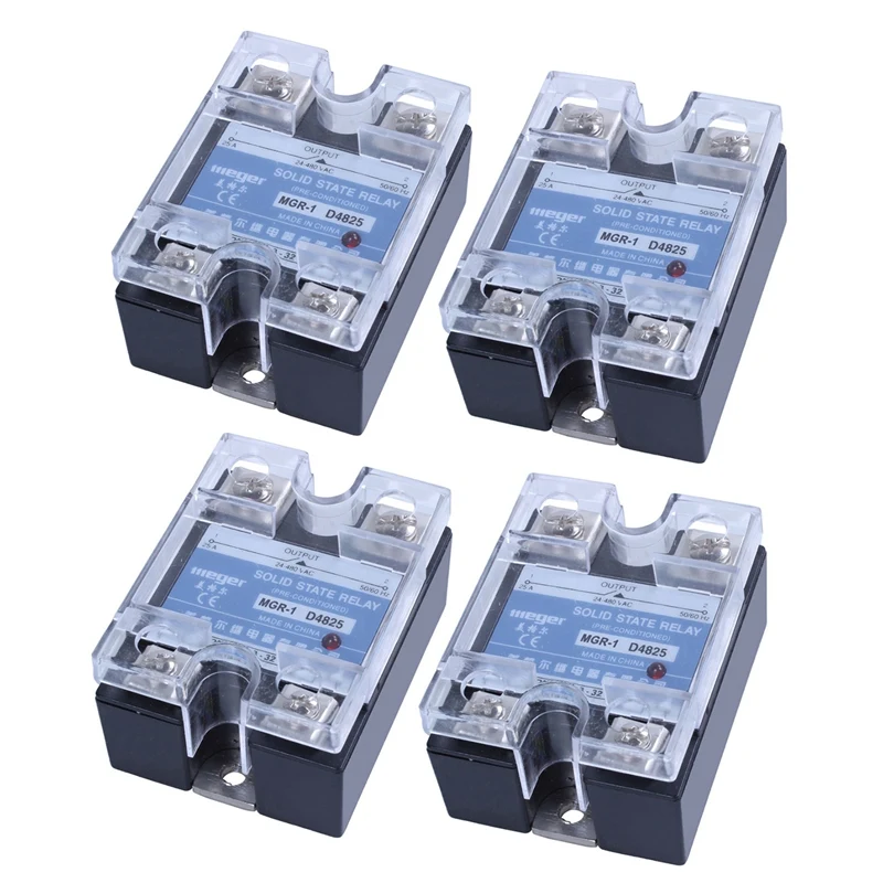 Однофазное твердотельное реле 4X MGR-1 D4825 SSR 25A DC 3-32 V AC 24-480 V
Однофазное твердотельное реле 4X MGR-1 D4825 SSR 25A DC 3-32 V AC 24-480 V