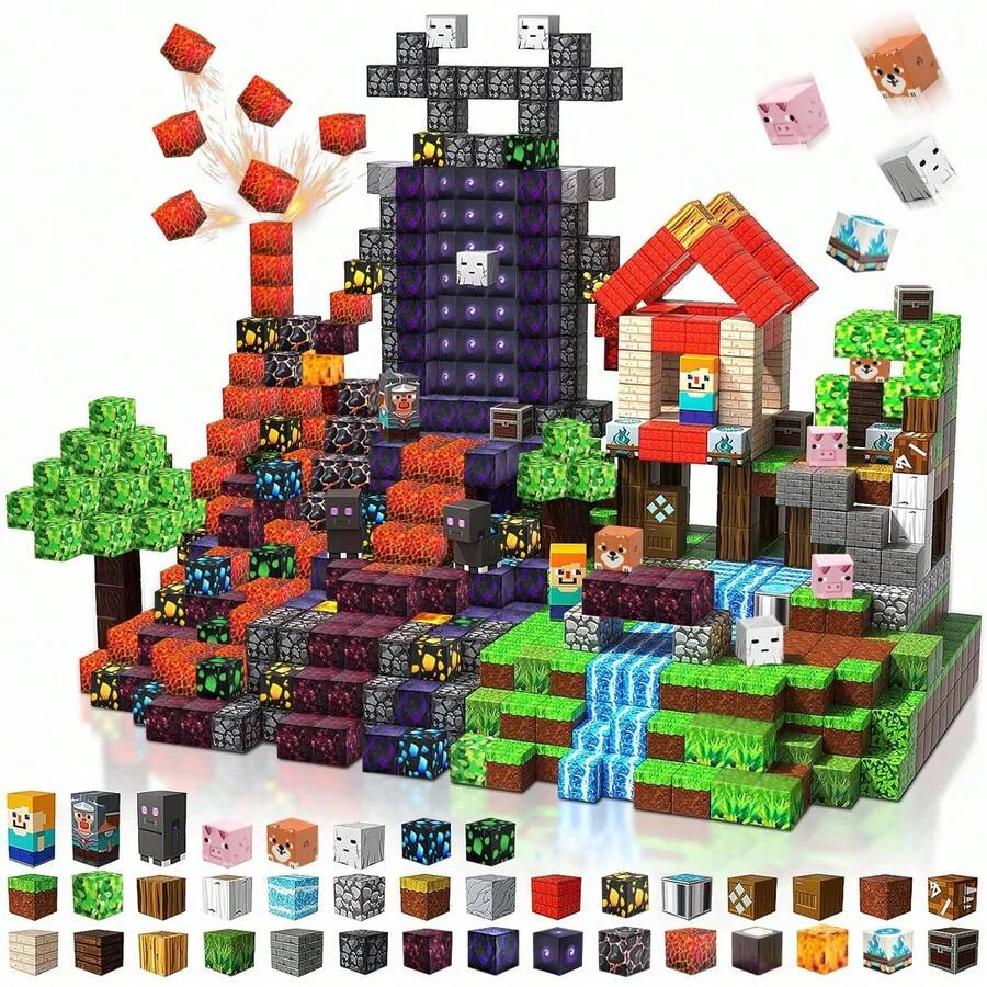 Magnetic Building Block Bricks Toy Mine Stacking World Creativity DIY Model Set Educational STEM Kids Holiday for Boy Girls Gift
Magnetic Building Block Bricks Toy Mine Stacking World Creativity DIY Model Set Educational STEM Kids Holiday for Boy Girls Gift